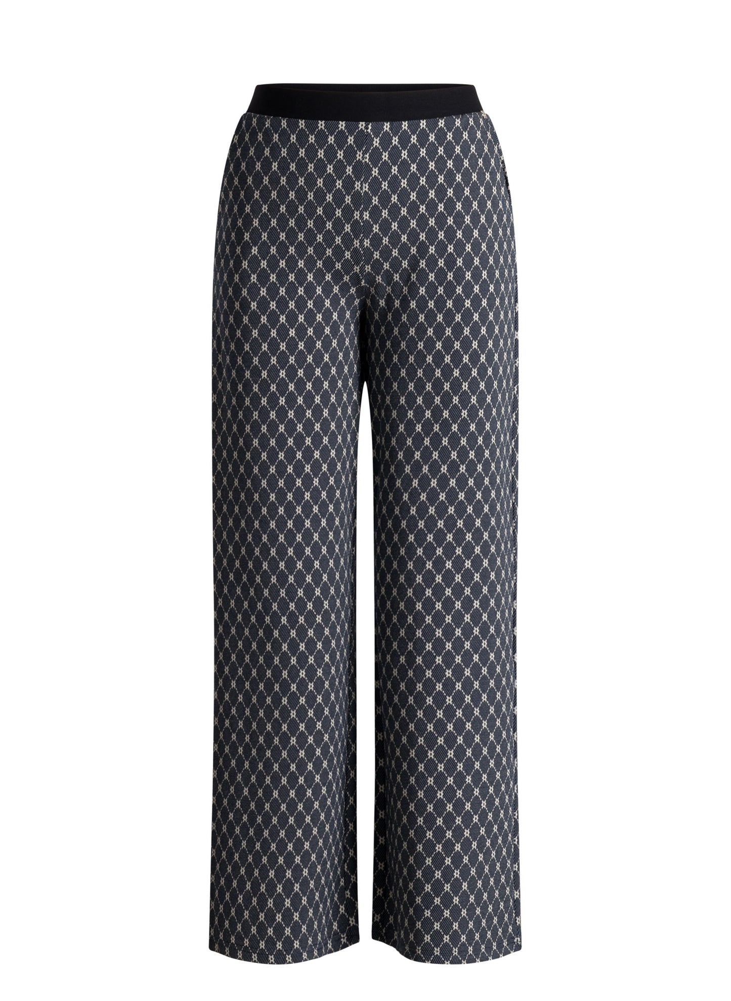 Ivy Beau broek donker blauw met off white print model Hege dark blue 4201174 