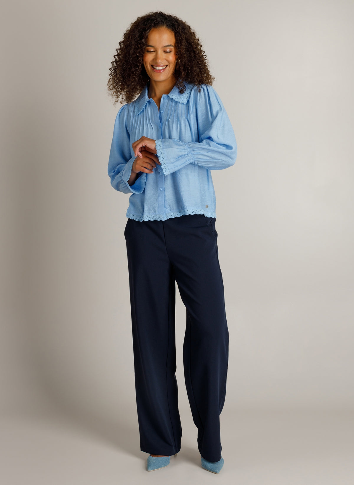 Ivy Beau blouse licht blauw model Hella sky blue 4201183