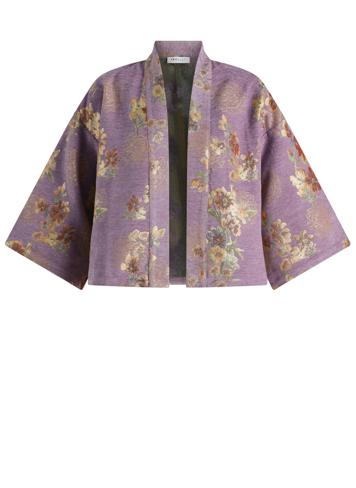 Ivy Beau kimono vest jasje lila paars model Kelsy orchid