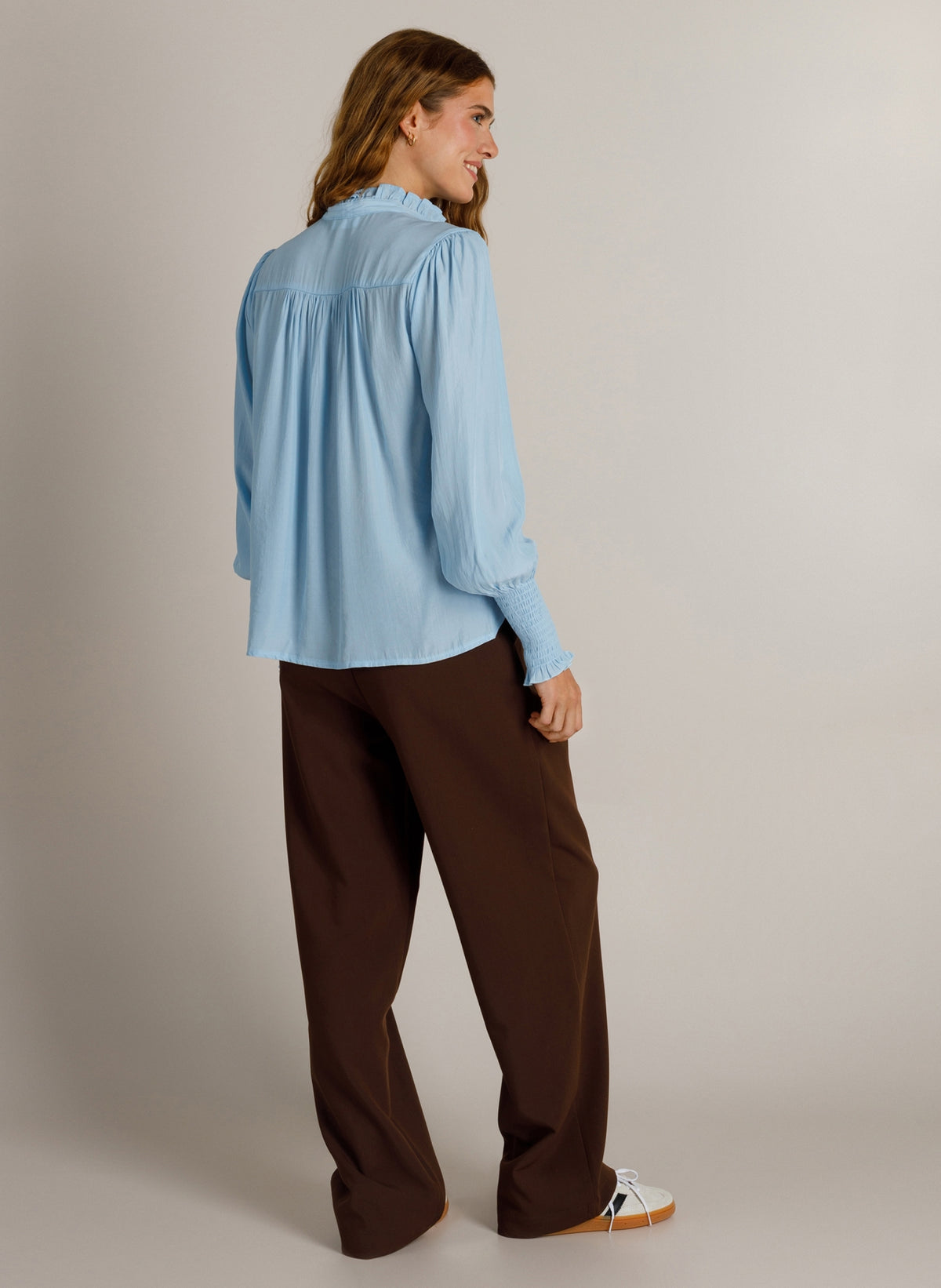Ivy Beau blouse licht blauw model Kiki winter Sky 