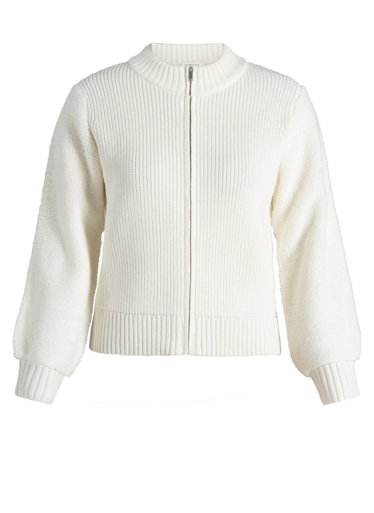 Ivy Beau vest off white met rits model May