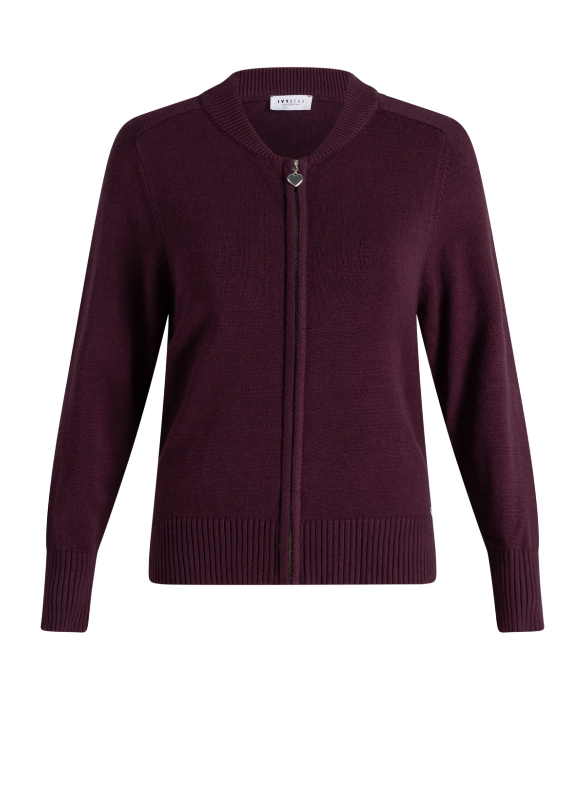 Ivy Beau vest bordeaux rood model Milla dark wine red