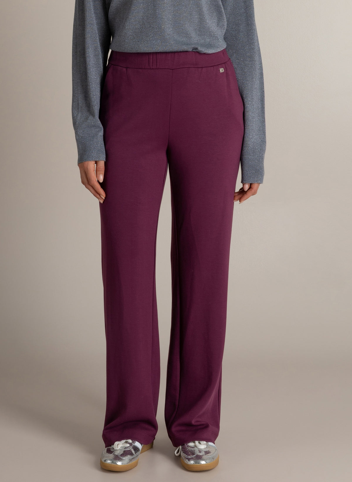 Ivy Beau broek bordeaux rood model Marianne dark wine red