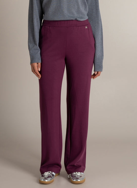 Ivy Beau broek bordeaux rood model Marianne dark wine red