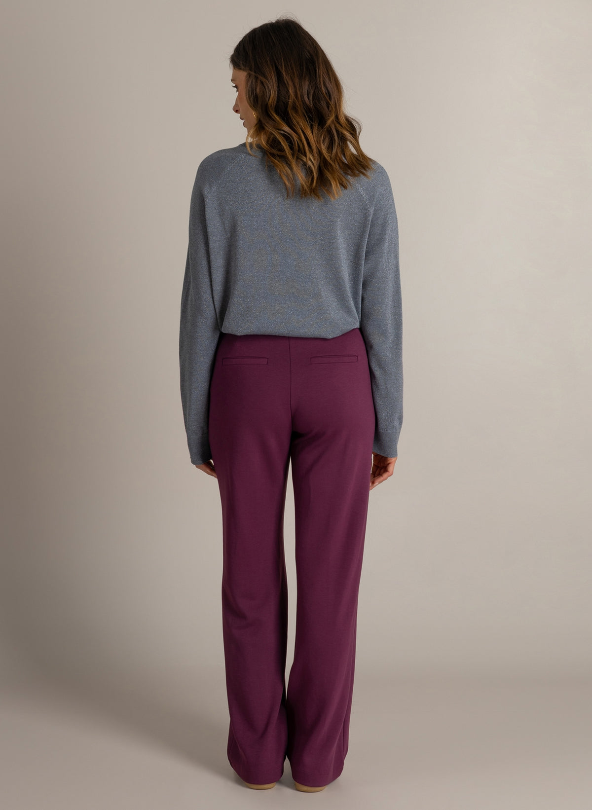 Ivy Beau broek bordeaux rood model Marianne dark wine red