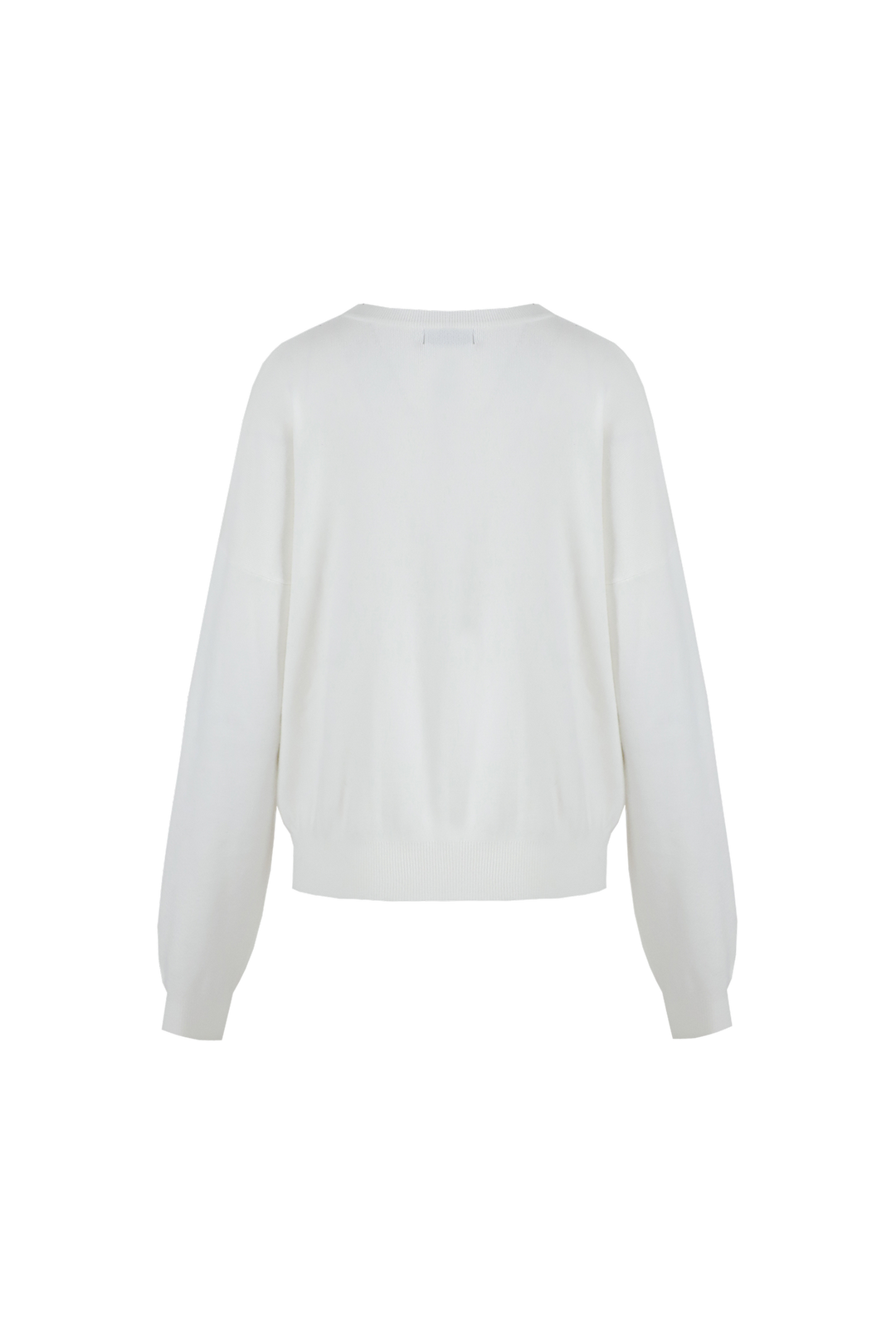 Fluresk sweater knit offwhite met gekleurde tekst model Veraline