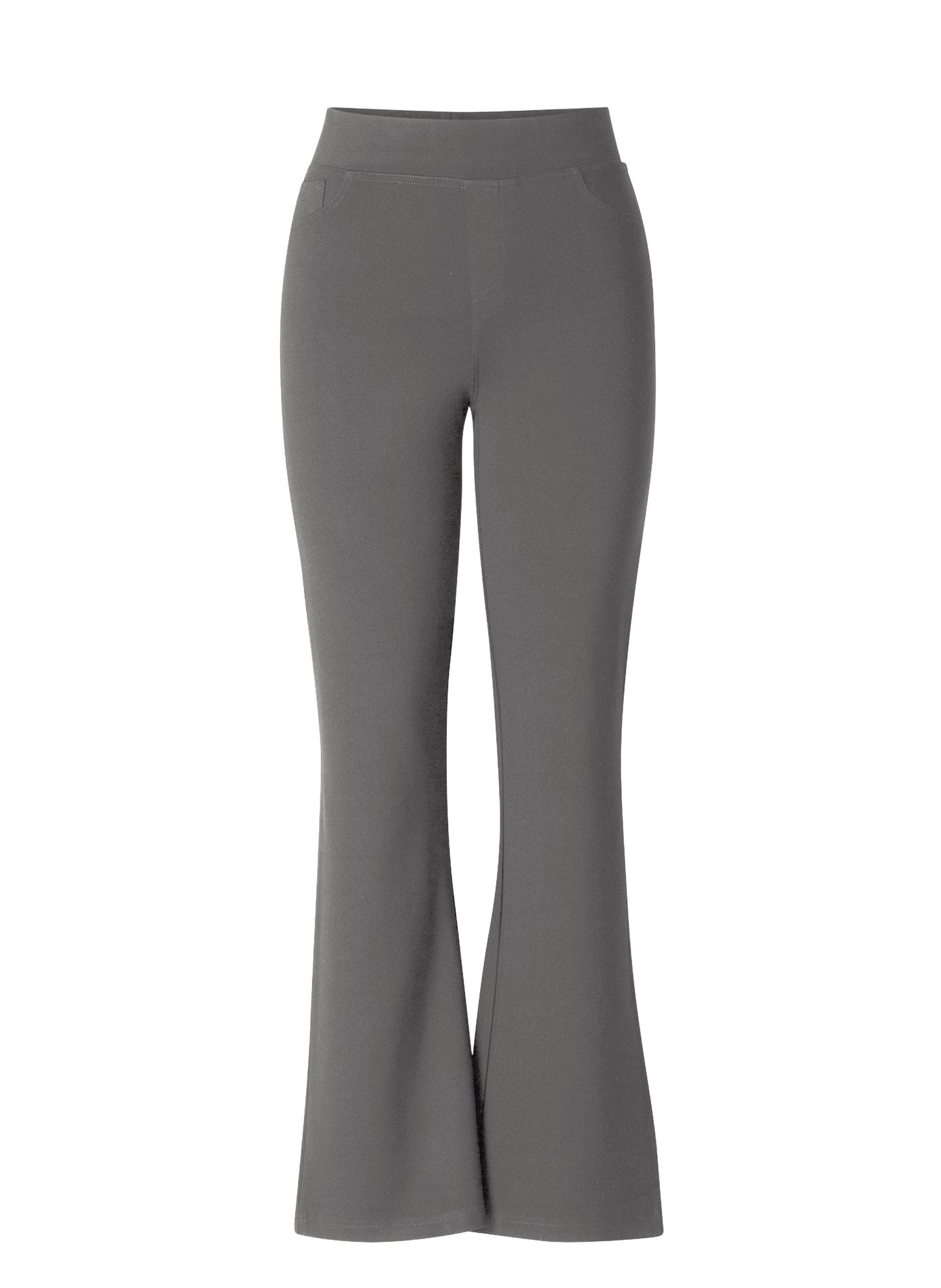 Yest flared broek donker grijs model Yallie tregging dark grey