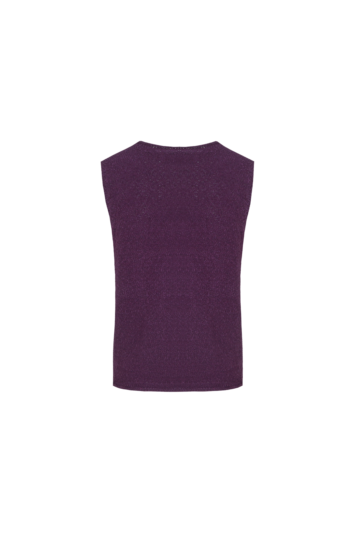 Fluresk top paars met borduursel detail model Blair knitting royal plum cloud