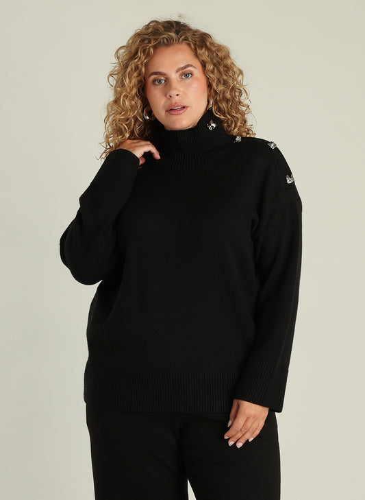 Yest Curve (Yesta) trui zwart model Ghislaine
