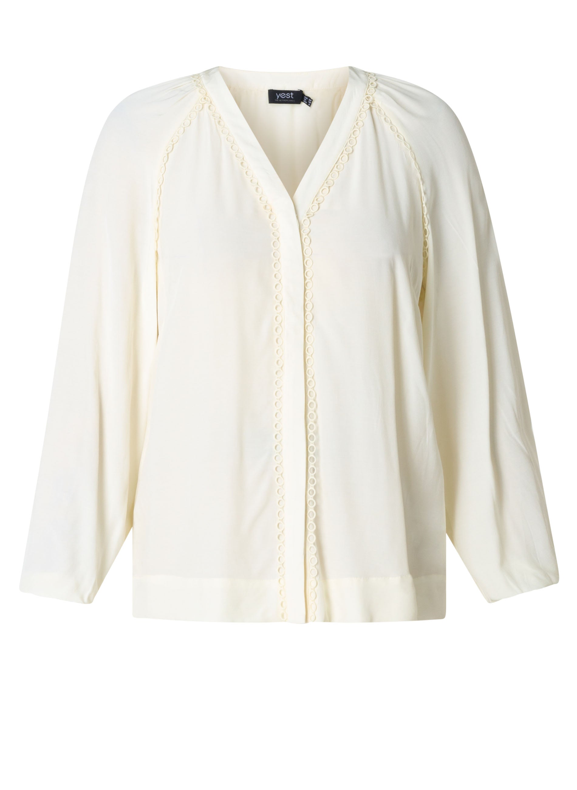 Yest Curve (Yesta) blouse offwhite model Helma winter wit white A005900