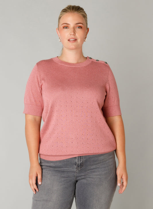 Yest Curve (yesta) truitje roze met glitter model Floortje dark rose