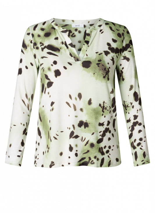 Yest Curve (Yesta) shirt goene print Valery essential natural multi colour A006130
