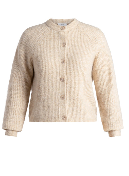Yest Curve (Yesta) vest zandkleur model Tiare Soft sand melange A006545