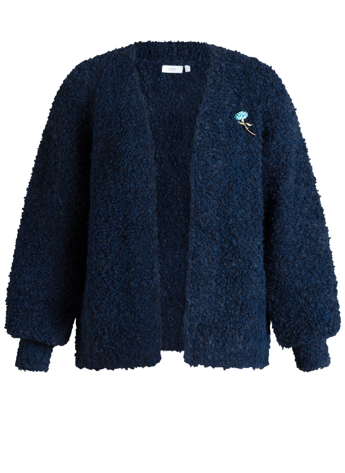 Yest curve vest donker blauw model Vania Dark blue