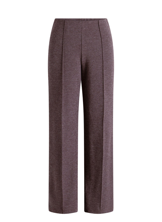 Yest Curve broek bruin gemeleerd model Vadesj brown melange
