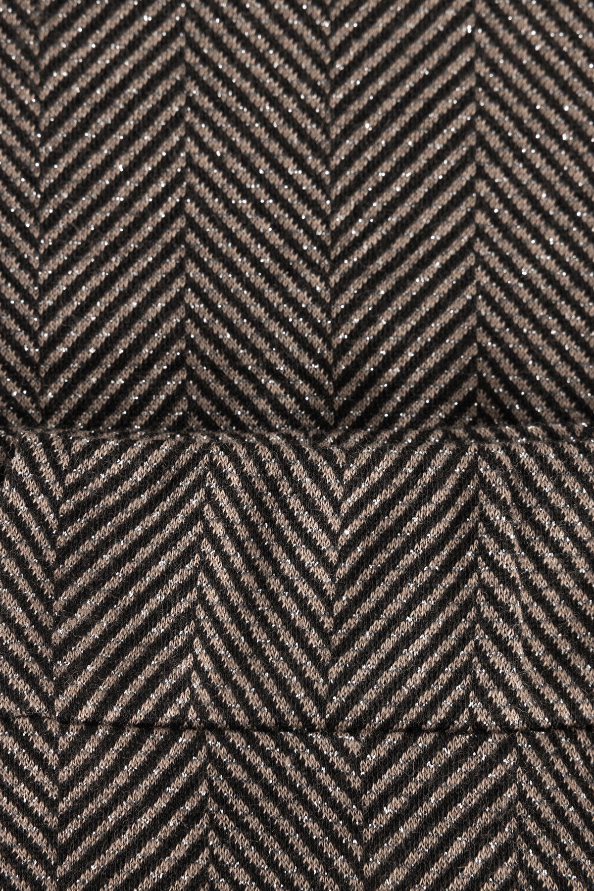 Yest Curve (Yesta) broek visgraat print zwart met taupe grijs en lurex glitter model Zinara A006654