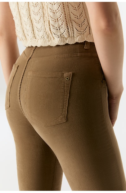 COJ flare broek matilda cord beige