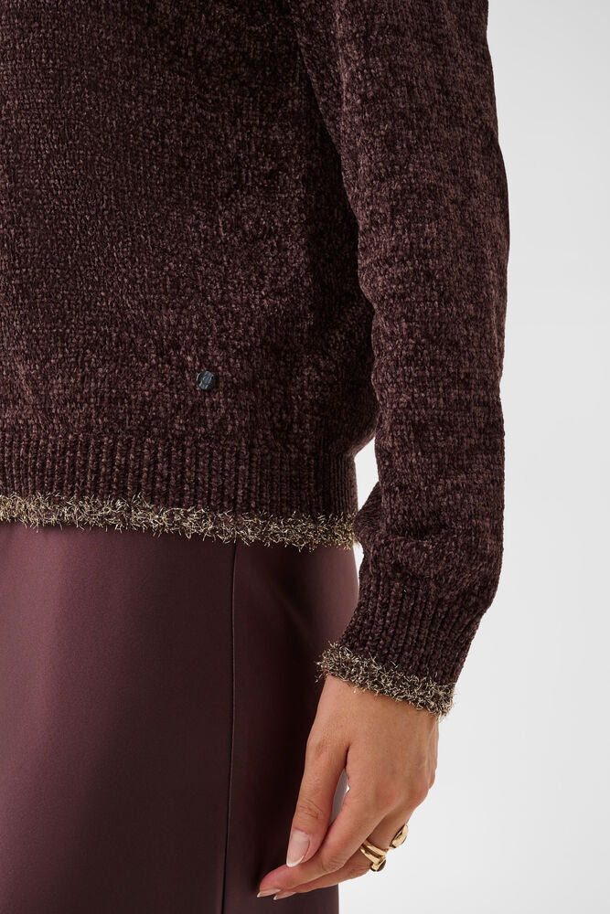 Cream trui fudge bordeaux bruin model CRcicia knit pullover