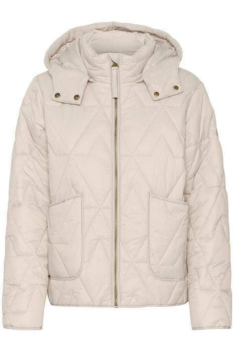 Cream jas beige gewatteerd model CrGaiagro short jacket