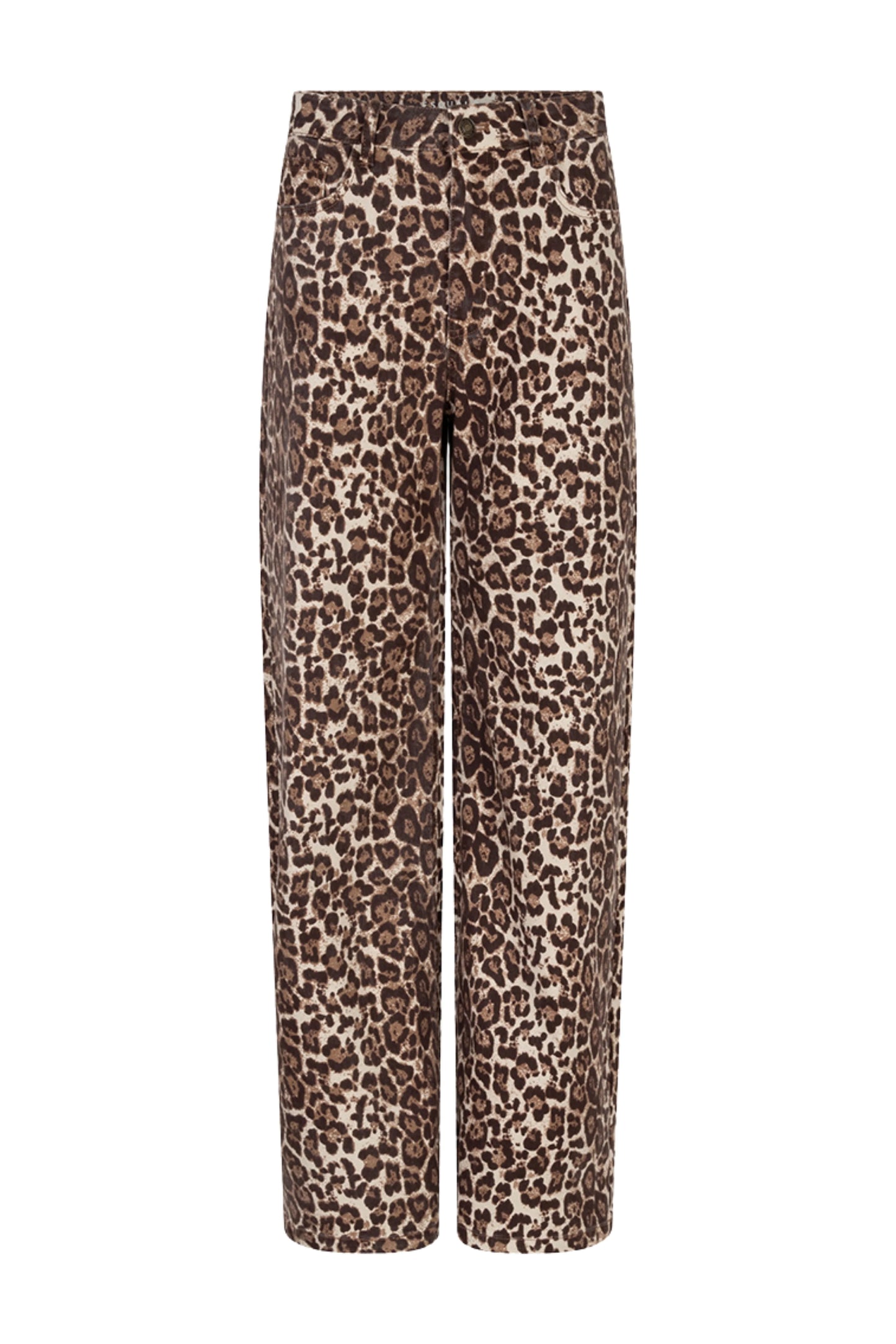 Esqualo jeans panterprint zandkleur bruin model Scarlet Leopard print SP26.12001