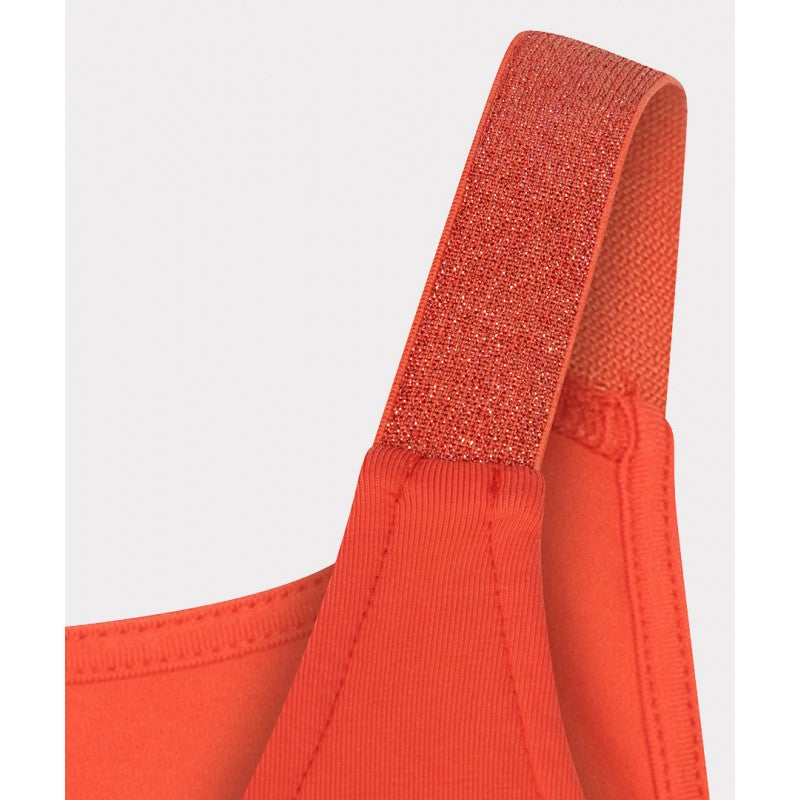 Esqualo top rood met glitter detail op bandjes Chili Red SP26.30010