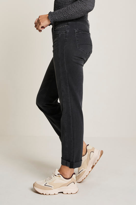 Para Mi jeans donker grijs straight fit lengte 30 model Bibi daily denims shadow grey