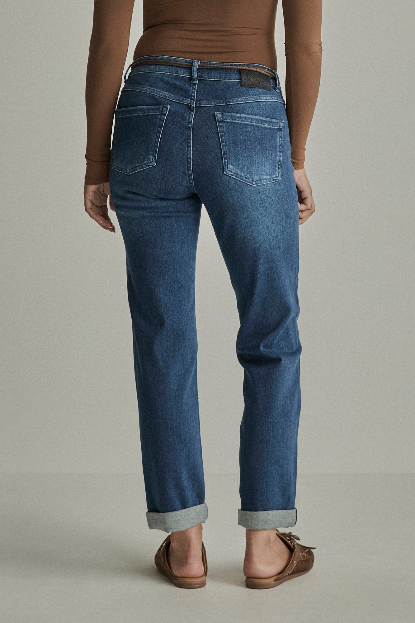 Para Mi jeans blauw bobby loose recht model lengte 30 Washed Night