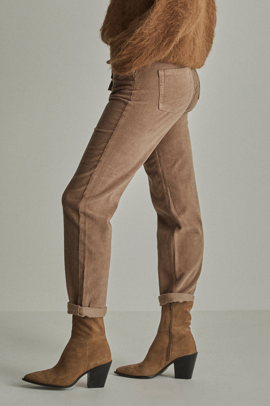 Para Mi camel rib broek model Bobby vintage corduroy lengte 30