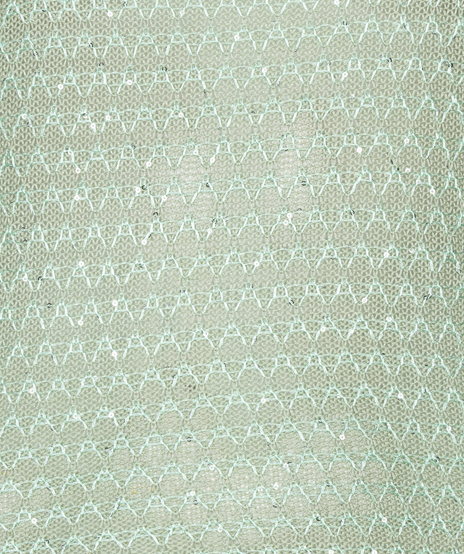 Esqualo top gebreid met pailetten detail groen model HS26.02214 soft green