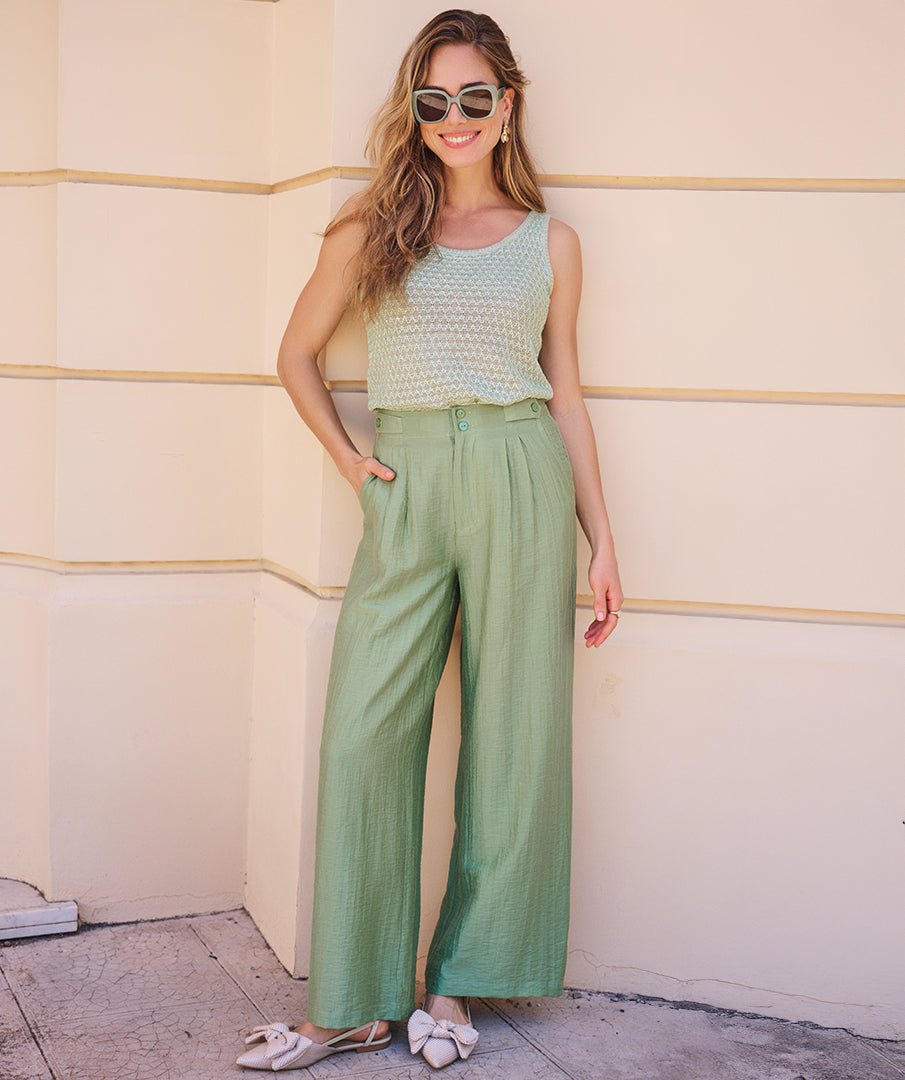 Esqualo groene broek model HS26.14216 jungle green