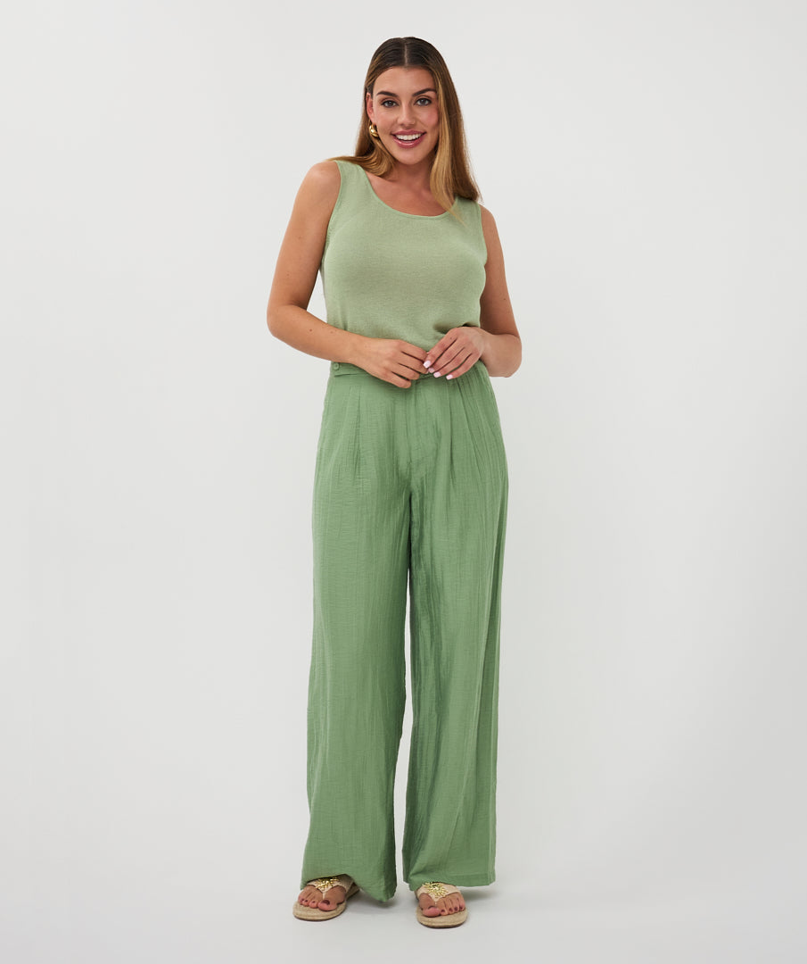 Esqualo groene broek model HS26.14216 jungle green