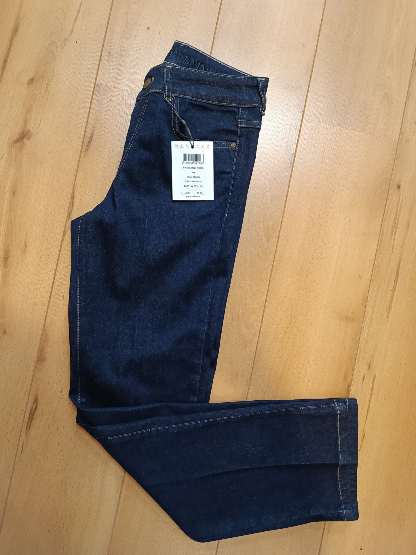 Para Mi jeans Kim model Daily Denims Pure indigo donkerblauw