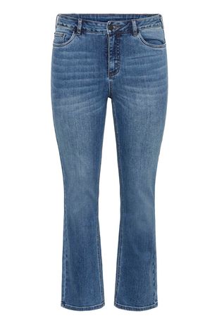 Kaffe Curve jeans blauw straight fit KCdina medium blue