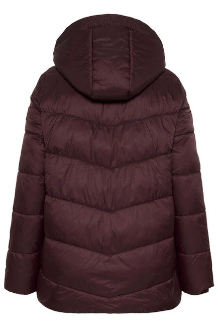Kaffe Curve winter jas bordeaux gewatteerd fudge KCsusanna