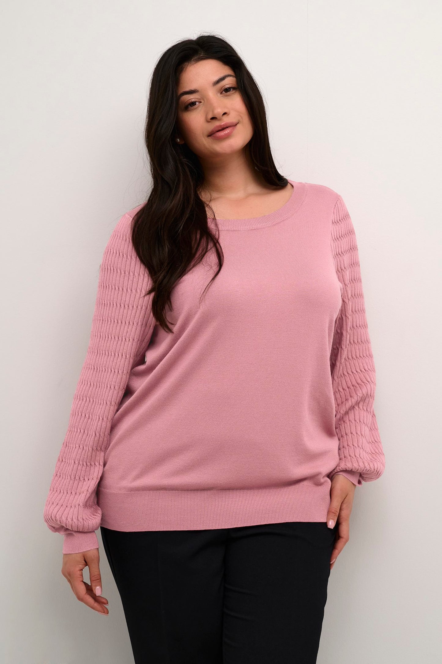 Kaffe-curve-mesa-rose-kclini-pullover