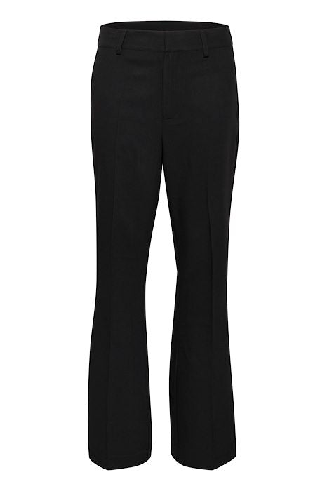 Kaffe broek flared model zwart high waist Kasakura