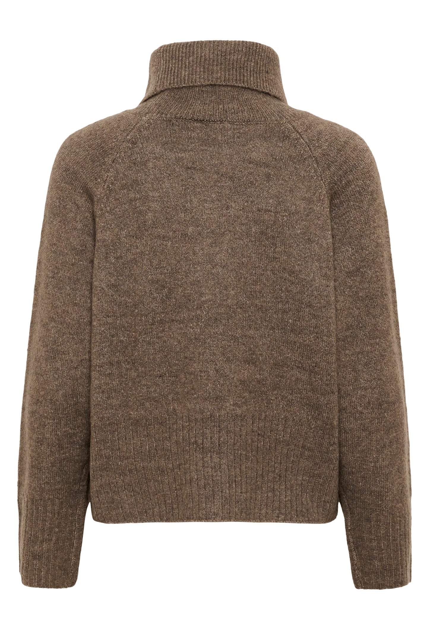 Kaffe col trui bruin melange model KAerin pullover morel