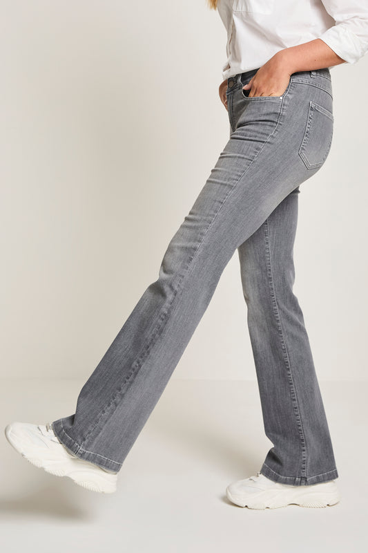 Para Mi jeans grijs flare leg model jade Grey used daily denims 212070