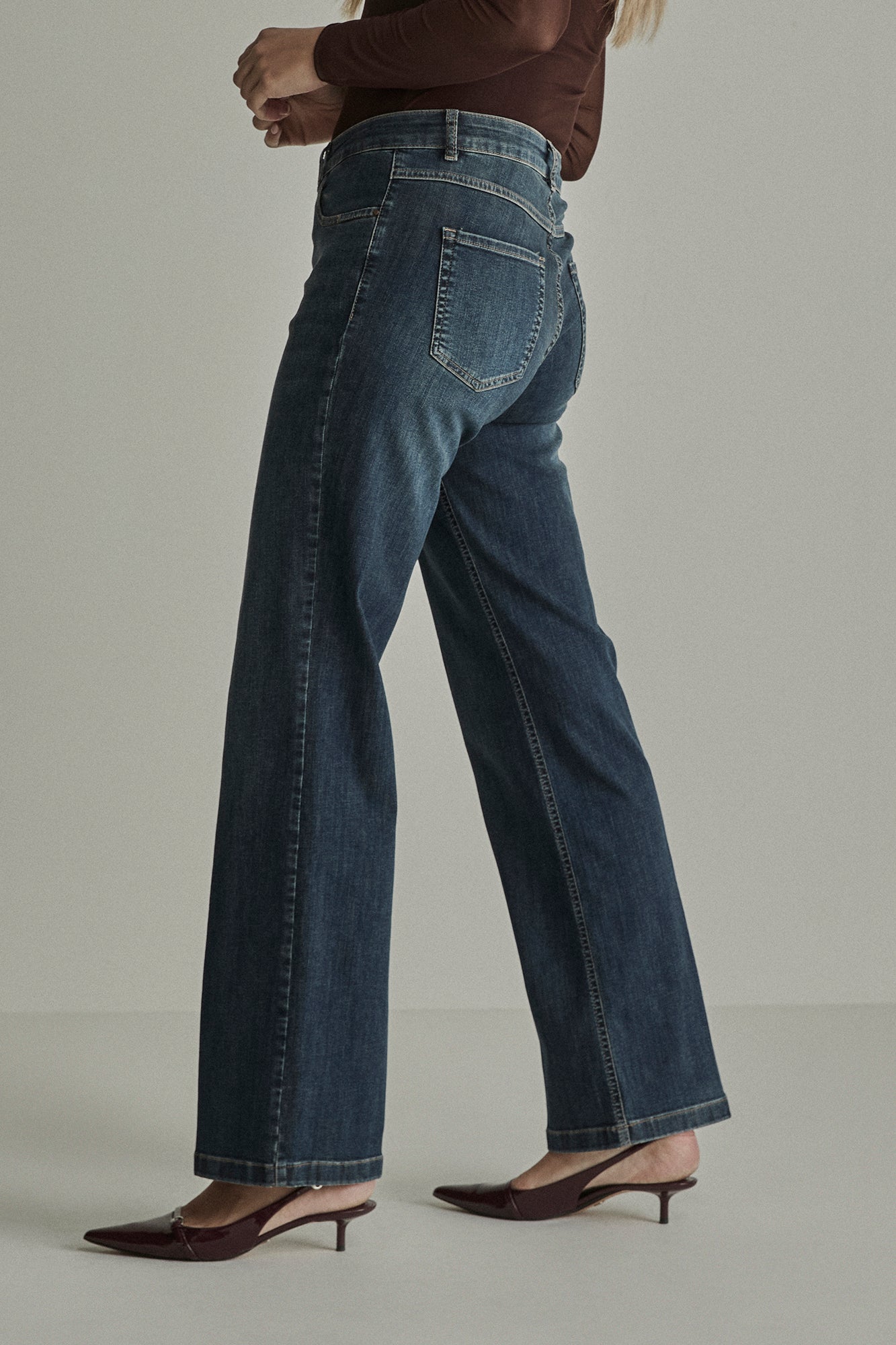 Para Mi jeans blauw wide leg lengte 32 Old Blue Eve 