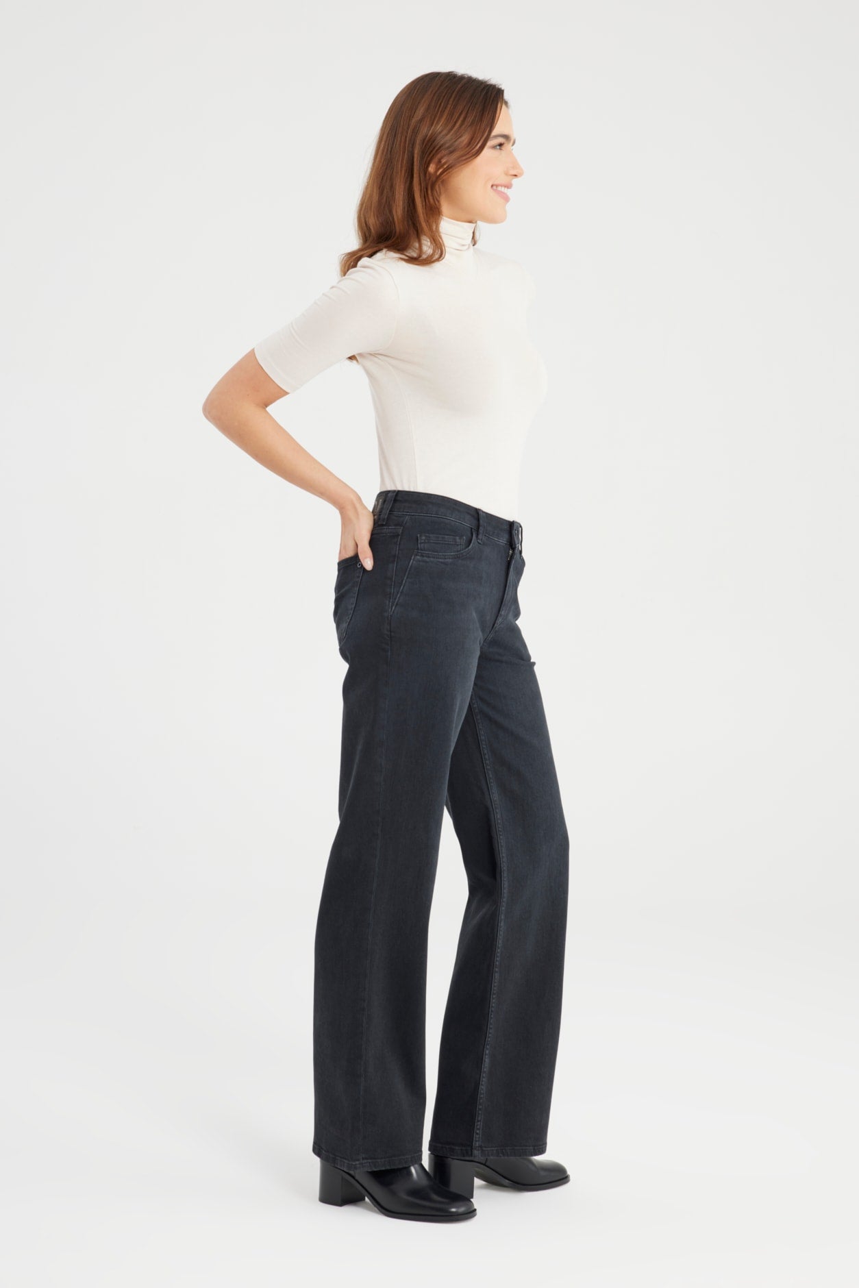 COJ jeans zwart model Nova recht model black vintage lengte 30
