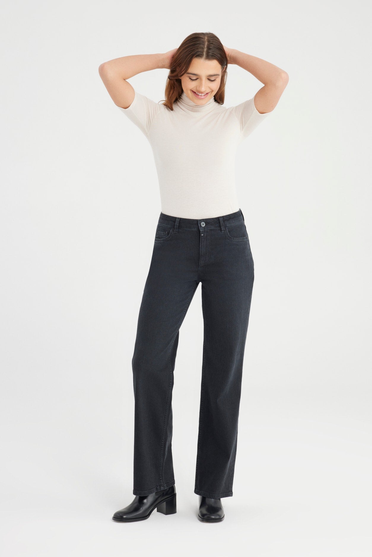 COJ jeans zwart model Nova recht model black vintage lengte 30