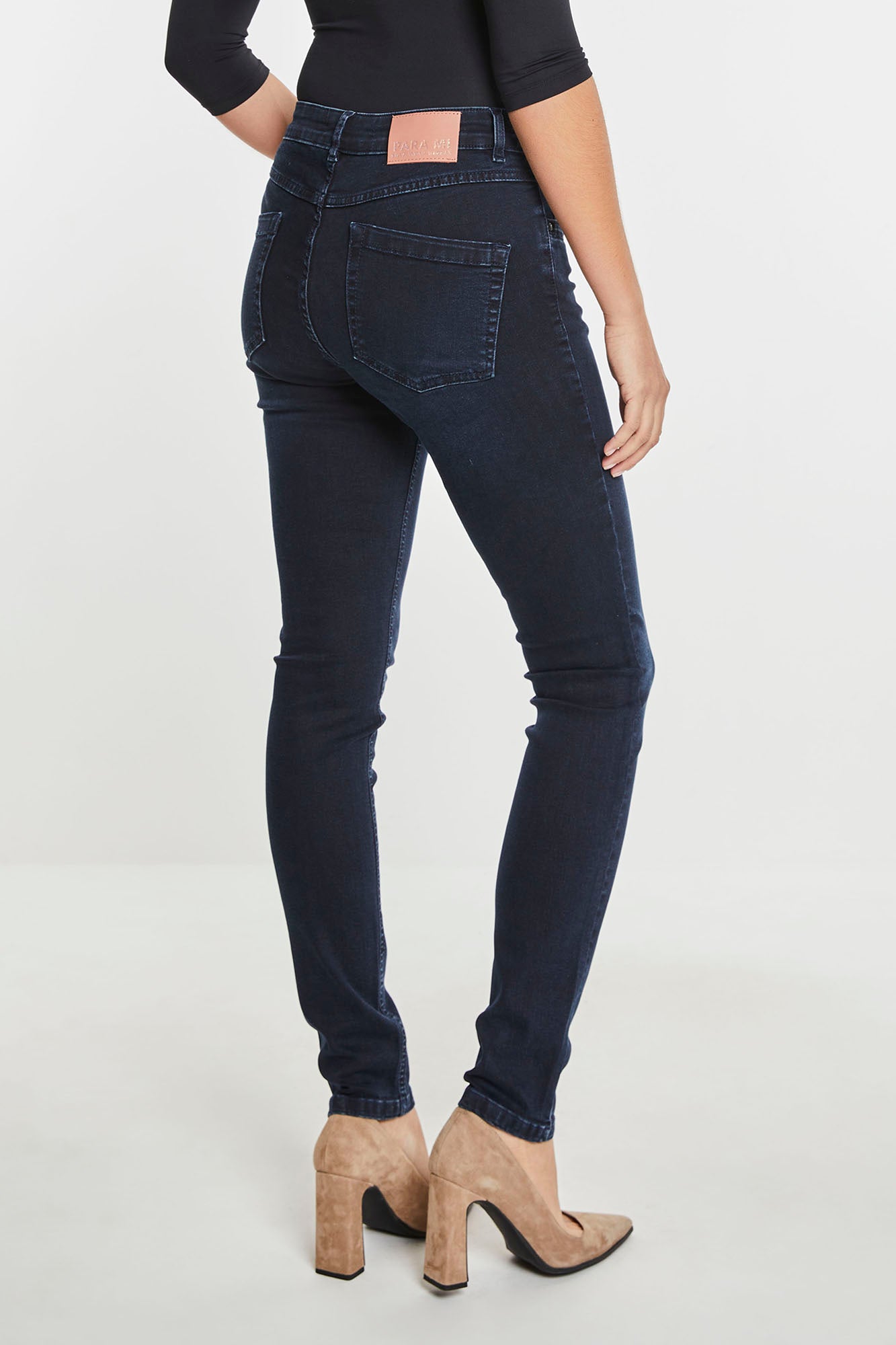 Para Mi jeans Celine skinny fit kleur dark shadow lengte 30