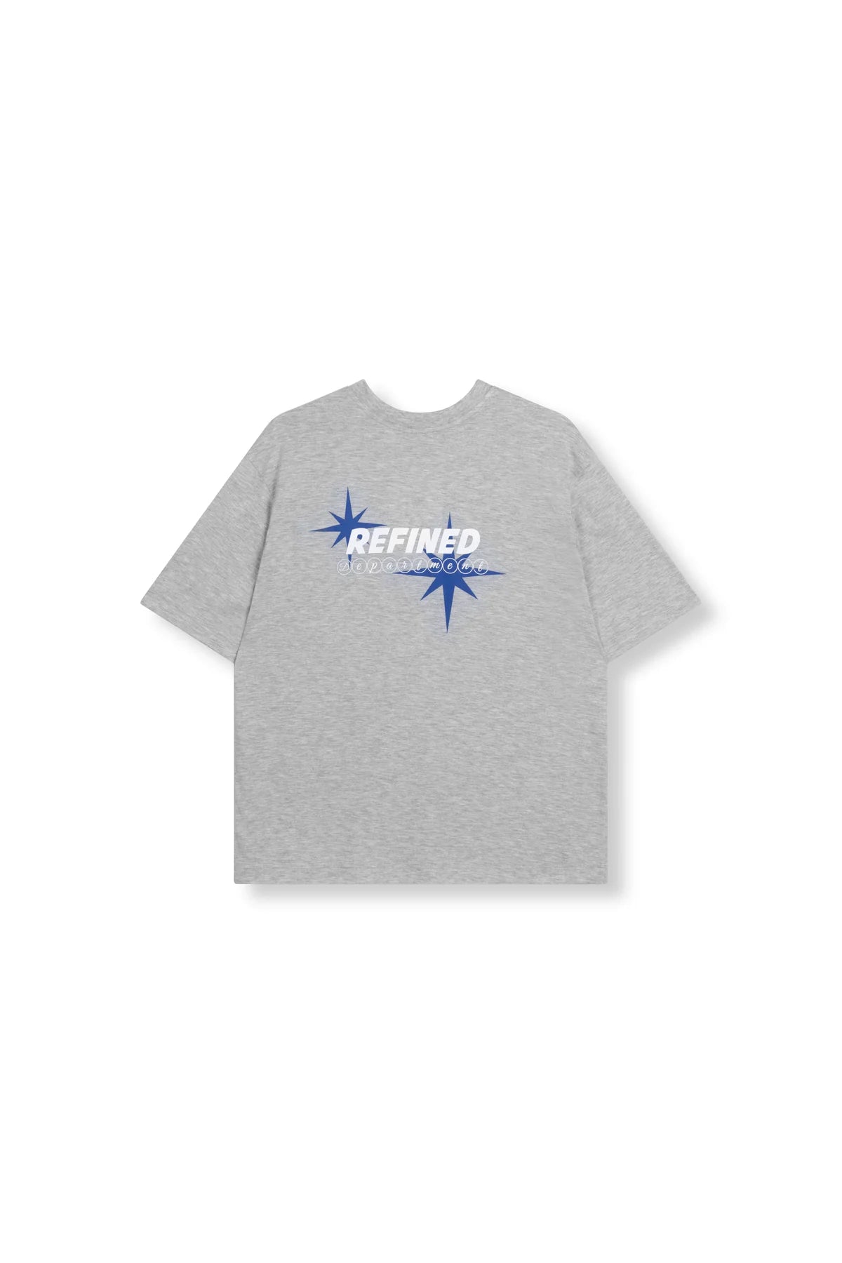 Refined Department T-shirt grijs met backprint model Maggy