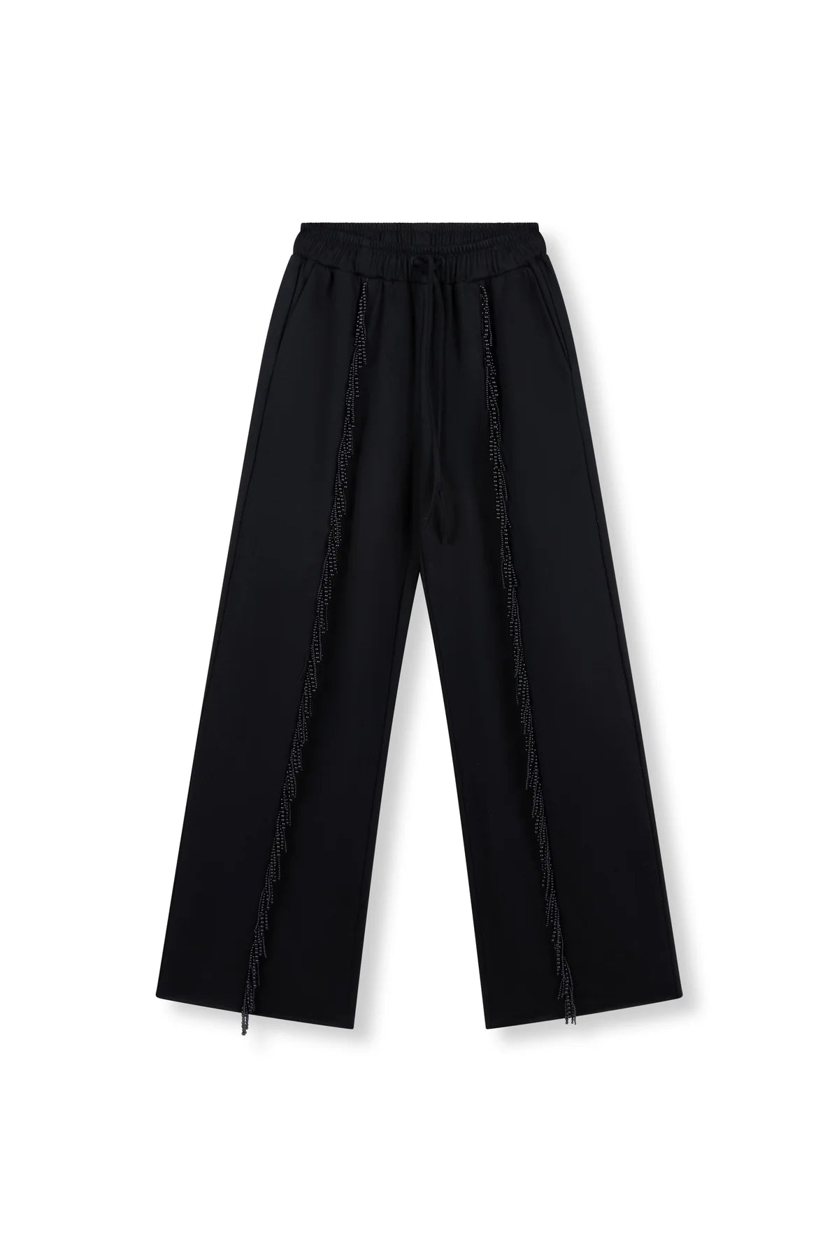 Refined Department broek zwart met parels model Mara Pants black pearls