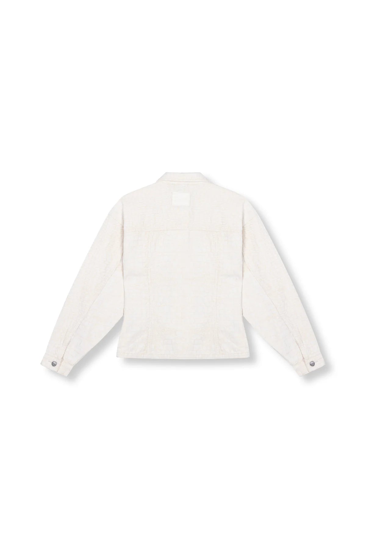 Refined Department jeans jasje offwhite met slangen structuur getailleerd model Sylda jacket kit