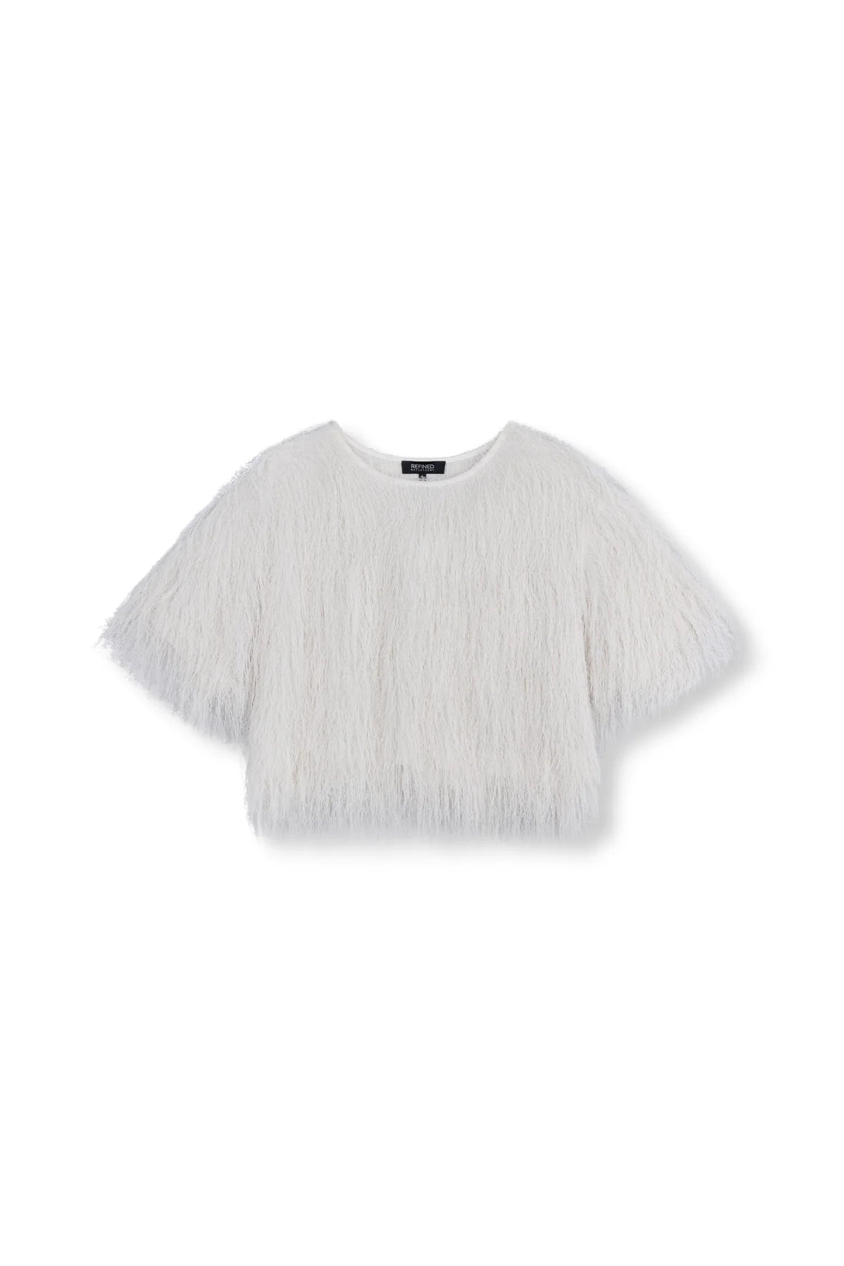 Refined Department offwhite fluffy top model Fayenna blouse