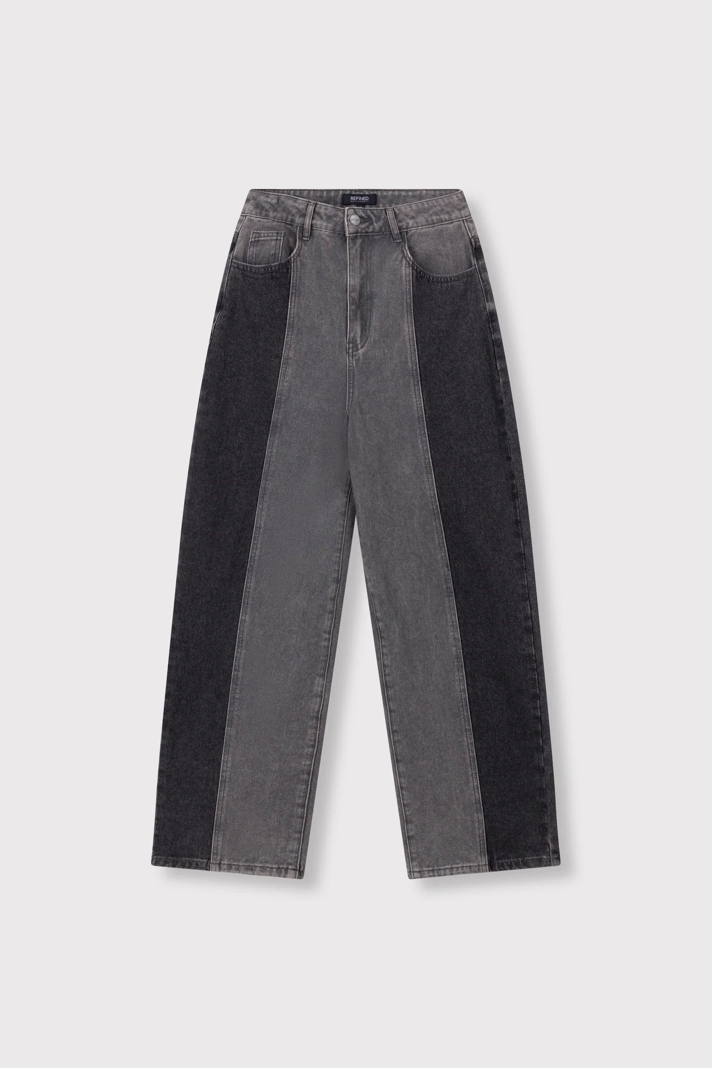 Refined Department jeans barrel balloon fit grijs zwart model Emma Antra