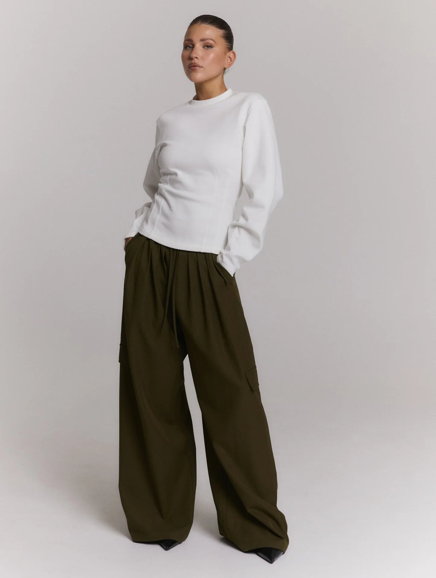 Refined Department longsleeve offwhite ballon mouwen model Yumi balloon sleeves