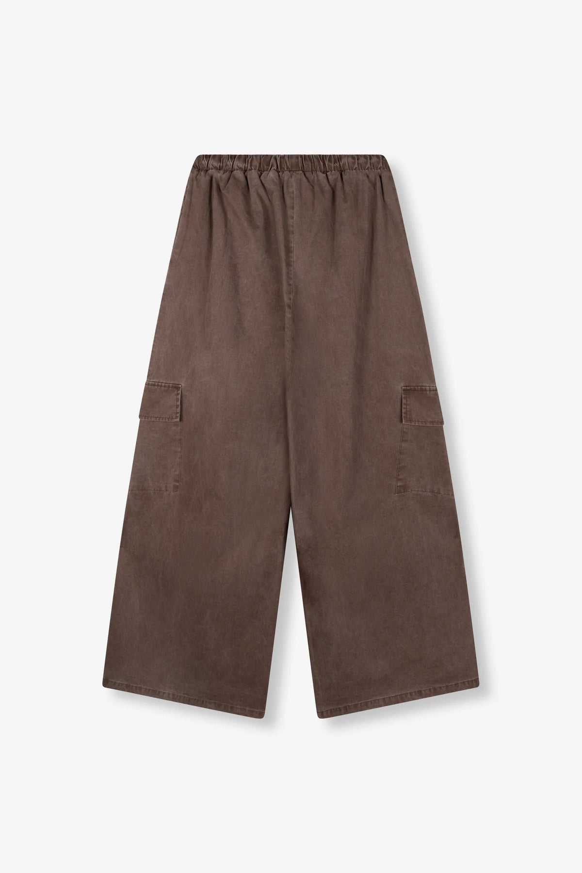 Refined Department broek bruin wijd model Mila washed brown cargo