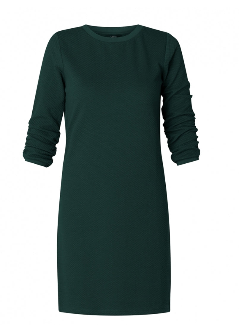 Yest jurk groen model Odeletta dark pine green 